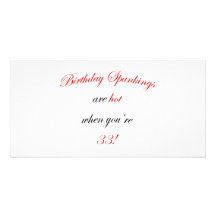 Fessée de 33 anniversaires cartes avec photo