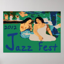 Fest 2012 de jazz, se reposant par l'arbre affiche