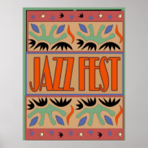 Fest de jazz après Matisse Affiches
