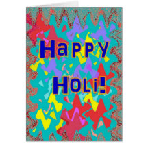 Festival de Holi de carte de couleurs
