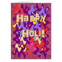 Festival de Holi de carte de couleurs
