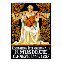 Festival de musique de l'International 1927 Cartes De Vœux