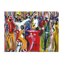 Festival de partie impression sur toile