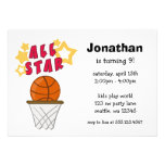 Fête d'anniversaire d'All Star de basket-ball d'en Faire-parts