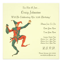 Fête d'anniversaire de farceur carton d'invitation