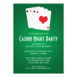 Fête d'anniversaire de nuit de casino invitation personnalisable