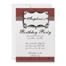 Fête d'anniversaire douce MIGNONNE d'élégance Invitations Personnalisées