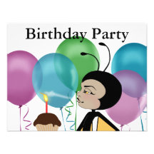 Fête d'anniversaire faire-part personnalisables
