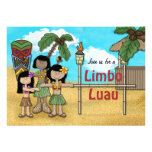 Fête d'anniversaire fictive de Luau Faire-parts