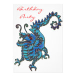 Fête d'anniversaire observée par rouge de dragon bristol personnalisé