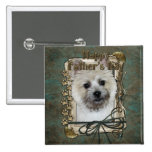 Fête des pères - cairn Terrier - ours de nounours Badges Avec Agrafe