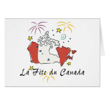 Fête du Canada Carte De Vœux