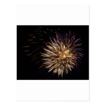 feu d'artifice carte postale