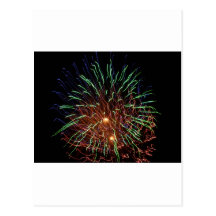 feu d'artifice carte postale