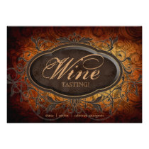 Feuille antique vintage d'échantillon de partie de invitations
