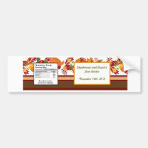 Feuille de feuillage d'automne d'étiquette de bout autocollants pour voiture