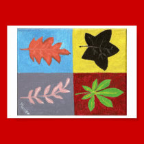 Feuille de saisons posters