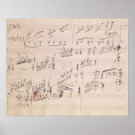 Feuille de score de 'clair de lune Sonata Posters