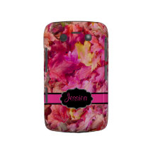Feuille d'érable de roses indien de PixDezines/chu Coque Blackberry Bold