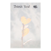 Feuille en forme de coeur papier à lettre