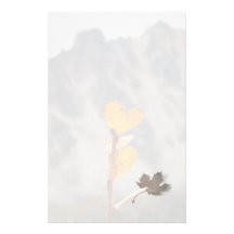 Feuille en forme de coeur papier à lettre
