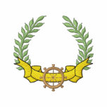 Feuille et frontière vestes brodées