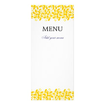Feuillu jaune doubles cartes