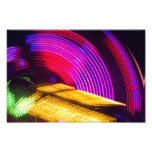 Feux rouges et verts jaunes pourpres abstraits impressions photographiques