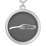Fibre blanche de carbone de la course W de brosse  Colliers Personnalisés