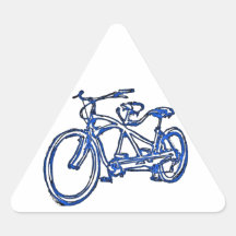 Fiets voor (antiquiteit schwinn) wordt gebouwd fie driehoekvormige sticker