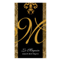 Fièvre de l'or de monogramme de 311 Marley Carte De Visite