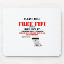 Fifi libre le Bichon Frise Tapis De Souris