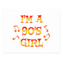 fille 90s carte postale