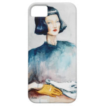 Fille avec le cas de l'iPhone 5 du crâne | de croc Coques iPhone 5