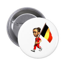 Fille belge badge avec épingle