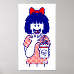 Fille d'aliments sans valeur nutritive posters