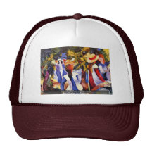 Fille dans l'ouvert par Macke août Casquette De Camionneur