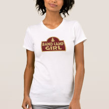 Fille de camp de bande t-shirt