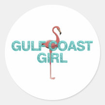 Fille de Côte du Golfe de PIÈCE EN T Autocollants