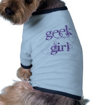 Fille de geek vêtements pour animaux domestiques
