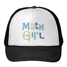 Fille de maths casquettes de camionneur