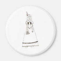 Fille de scène magnets