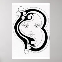 fille des années 60 affiches