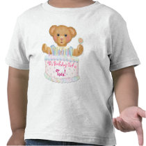 Fille d'ours d'anniversaire - deuxième anniversair t-shirts