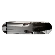 Fille effrayante skateboard customisable