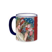 Fille et drapeau 002