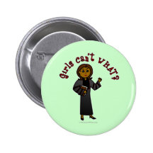 Fille foncée de pasteur badges