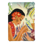 Fille hawaïenne vintage de goupille-