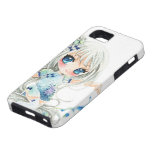 Fille mignonne d'anime avec de l'eau coque Case-Mate iPhone 5
