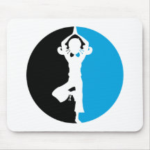 Fille Mousepad de yoga Tapis De Souris